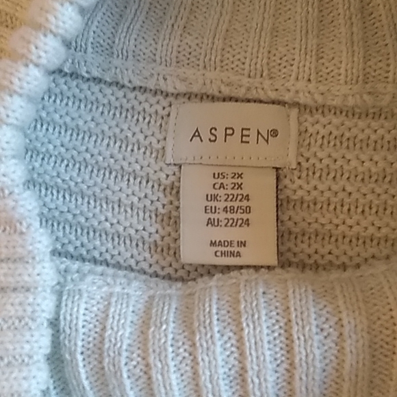 Crew Neck Sweater by Aspen size 2X - Picture 6 of 9
